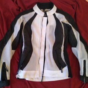 AGV Sport Women's White Vented Textile Xena Jacket